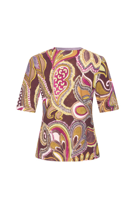 Travel Top Big Paisley Print Multicolour 202271