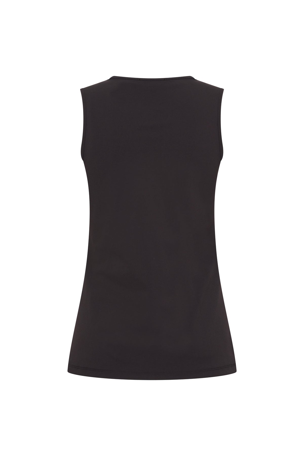 Zwarte Travel Top van Mi Piace met ronde hals en korte mouwen, casual stijl voor comfortabel reizen en dagelijks gebruik.