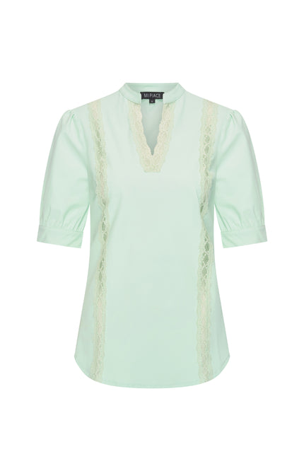 Mi Piace Travel Top Lace Pistachio 202828 Stretchshop.nl
