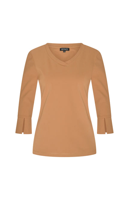 Mi Piace Travel Top Mocca 202095 Stretchshop.nl