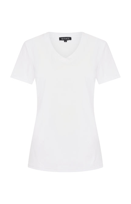 Mi Piace Travel Top White 202080 Stretchshop.nl