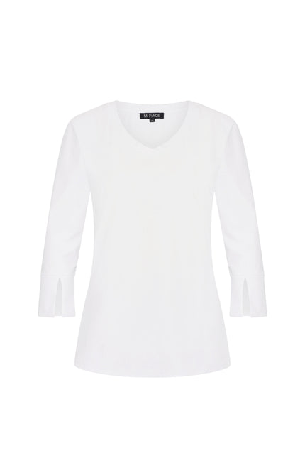 Mi Piace Travel top White 202095 Stretchshop.nl