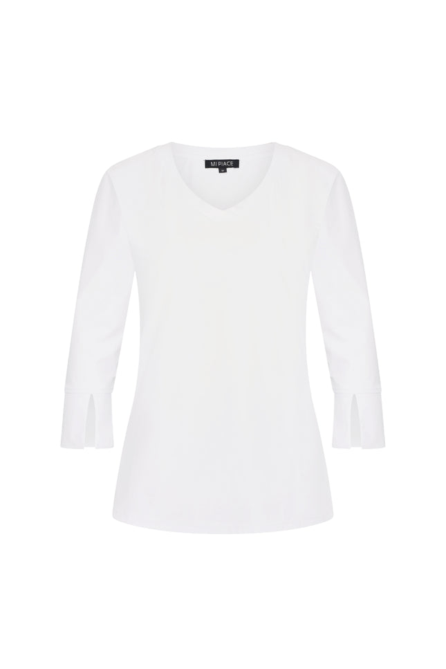 Mi Piace Travel top White 202095 Stretchshop.nl