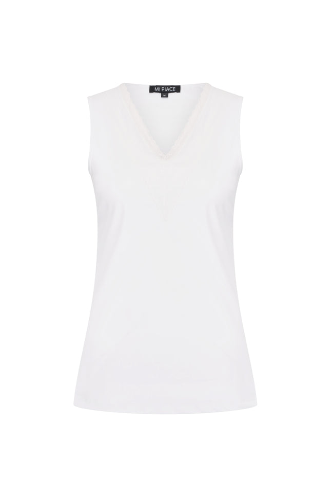 Mi Piace Travel Top White 202254 Stretchshop.nl