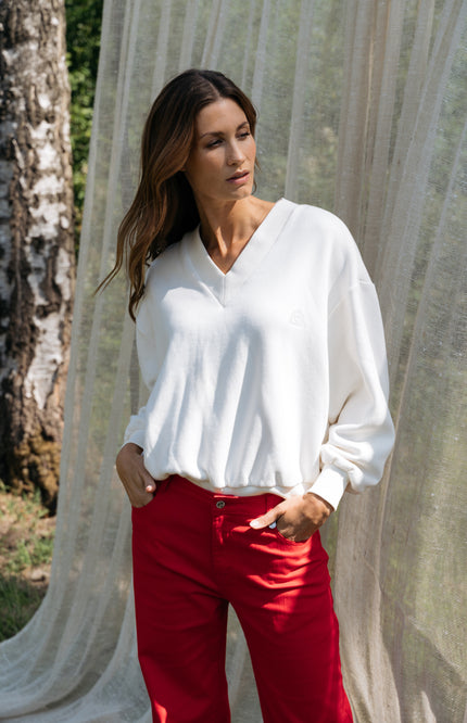 Maicazz Sweater Sarai Offwhite Stretchshop.nl