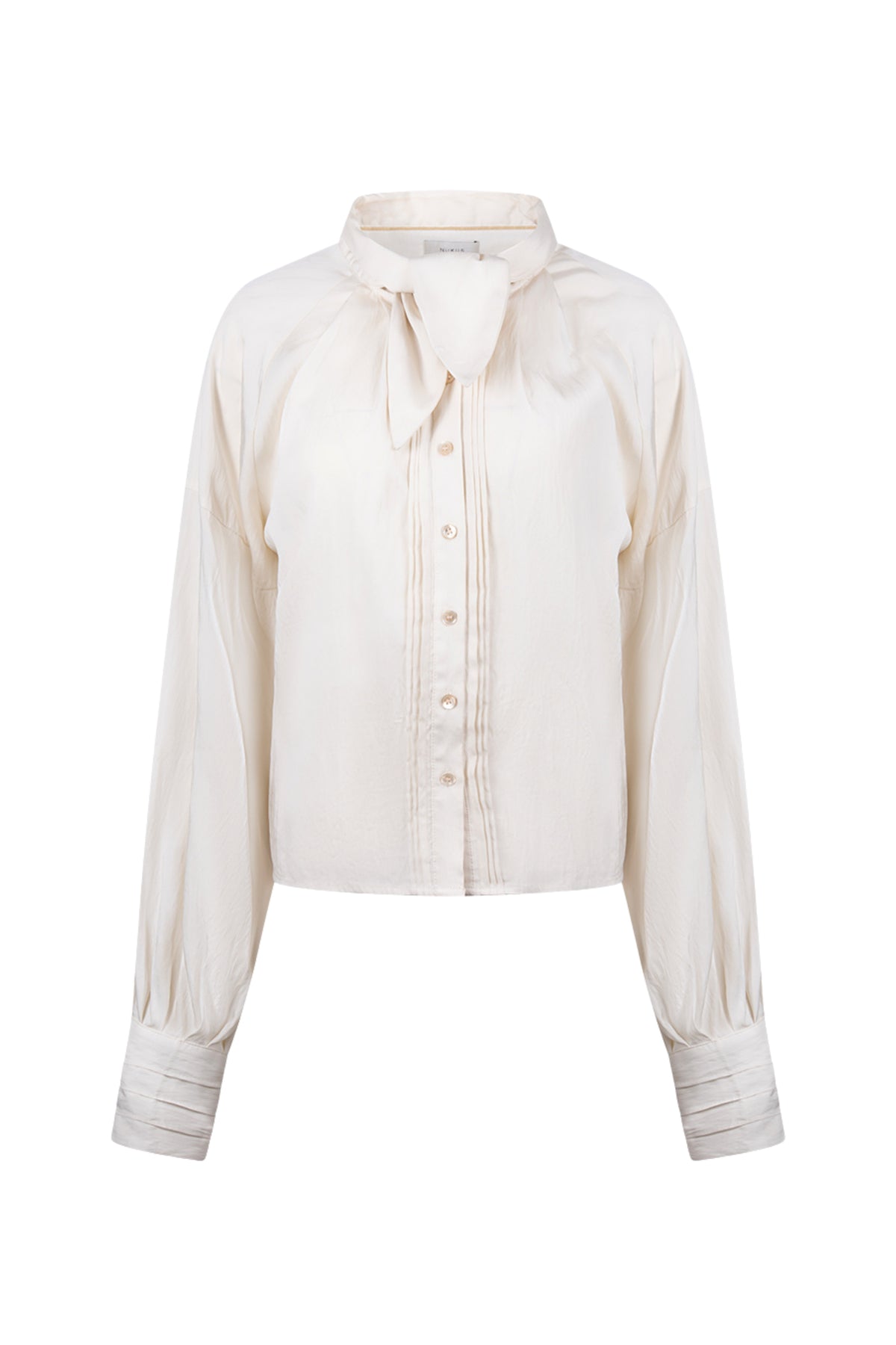 Offwhite Nukus blouse Alexandra met lange mouwen en knoopsluiting, casual en stijlvol voor dagelijks gebruik