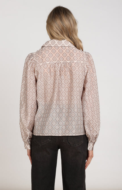 Blouse Antonella Pattern Sand NKF02100