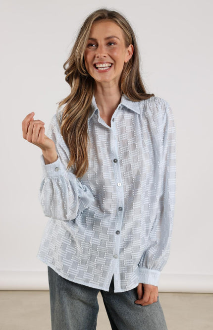 Nukus Blouse Fenne Ice NKF02028 Stretchshop.nl