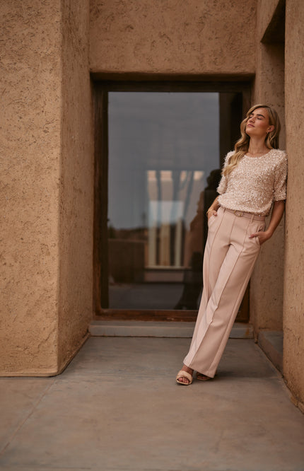 Nukus Broek Jill Powder NKS09033 Stretchshop.nl