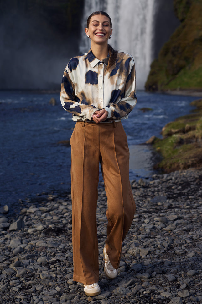 Broek Jill Scuba Camel NKS09008