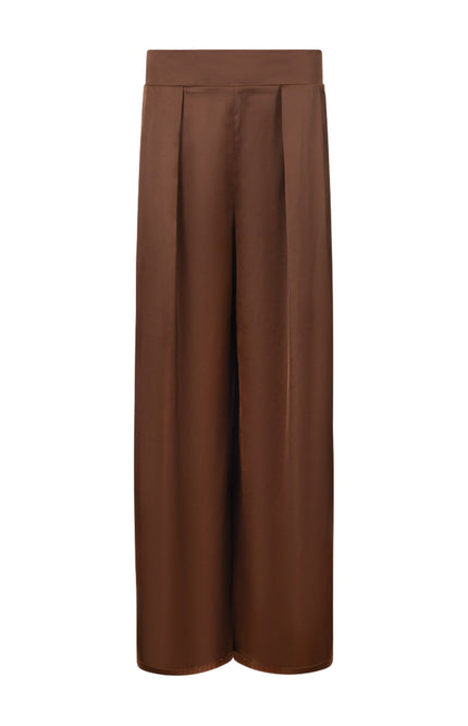 Broek June Shiny Espresso NKF09068