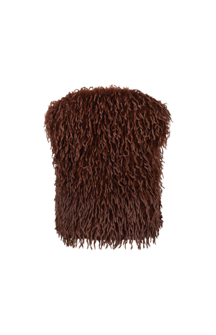 Gilet Mila Feather Espresso NKF08026