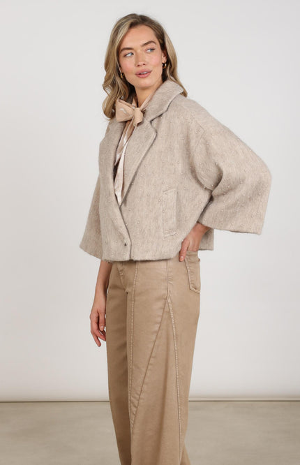 Jacket Danique Pearls Sand NKF13149