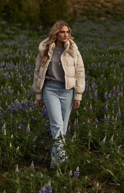 Nukus Jacket Emilia Sand NKF13075 Stretchshop.nl
