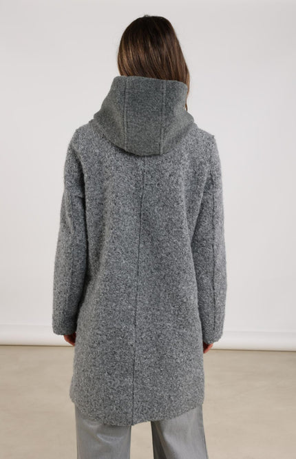 Nukus Jacket Inna Boucle Antracite NKF12003 Stretchshop.nl