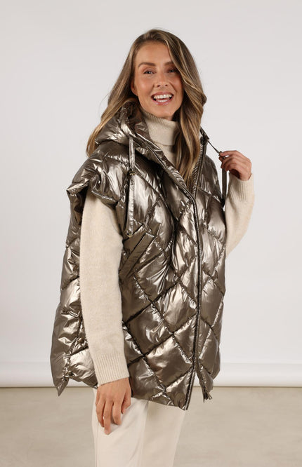 Nukus Jacket Willow Metallic Fango NKF13063 Stretchshop.nl
