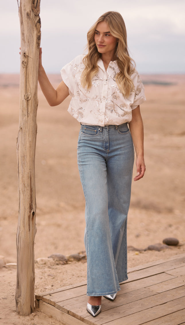 Nukus Jeans ruby bleached denim NKS09023 Stretchshop.nl