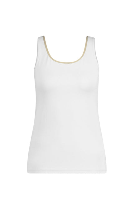 Nukus Juba singlet white SS23106 Stretchshop.nl