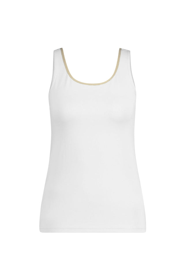 Nukus Juba singlet white SS23106 Stretchshop.nl