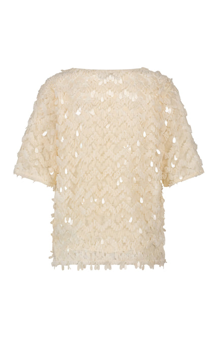 Nukus Top Aria Lace Offwhite NKS01007 Stretchshop.nl