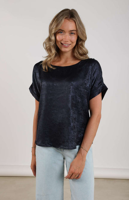 Nukus Top Irene Navy NKF01024 Stretchshop.nl