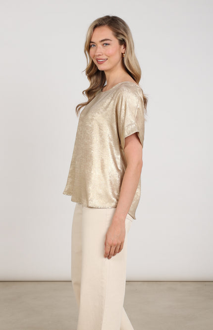 Top Irene Shiny Gold NKF01024