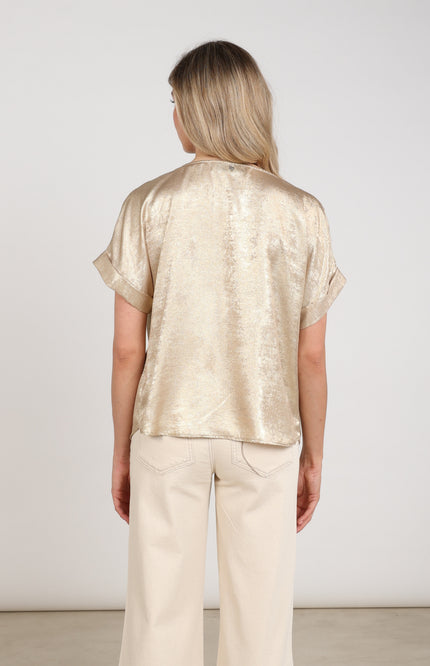 Top Irene Shiny Gold NKF01024