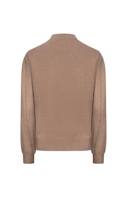 Trui Molly Strass Taupe NKF03085