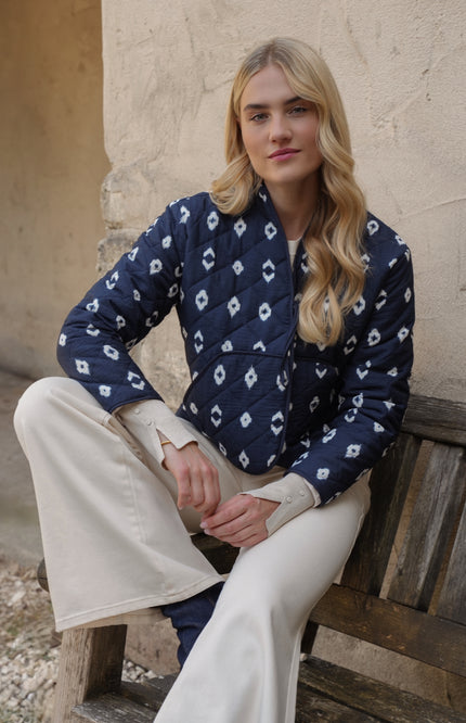Nukus Vest Jolie Navy NKS05009 Stretchshop.nl