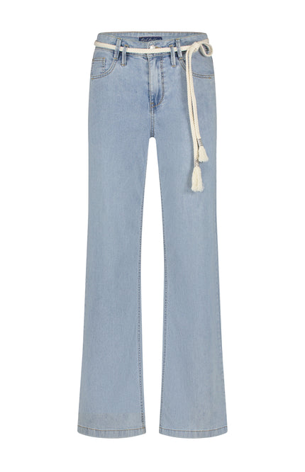 Red Button Broek Colette Belt Light Stone SRB4421 L33 Stretchshop.nl