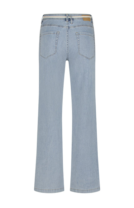 Red Button Broek Colette Belt Light Stone SRB4421 L33 Stretchshop.nl