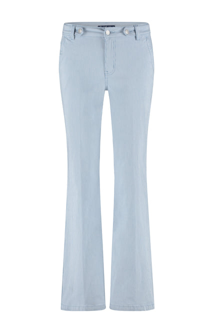 Red Button Broek Colette & Loops Denim Stripe Bleachblue SRB4418 Stretchshop.nl