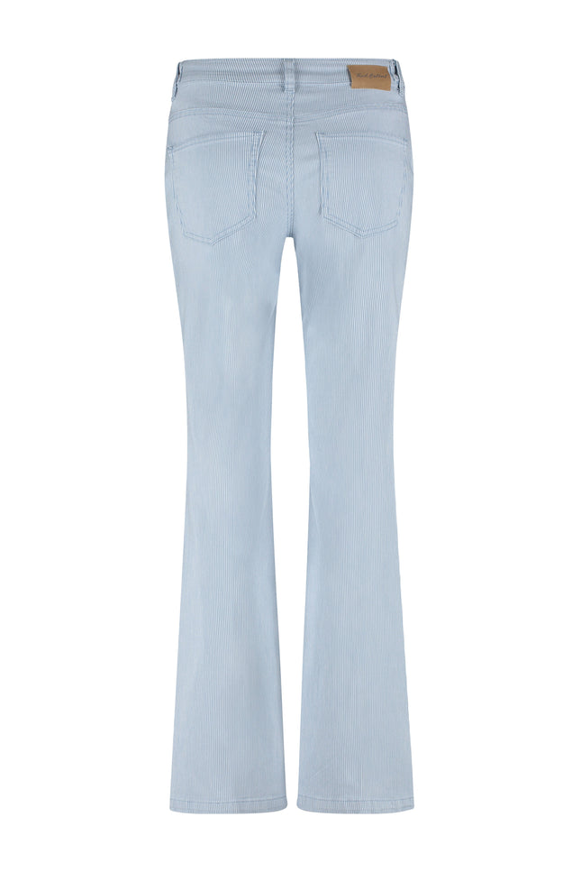 Red Button Broek Colette & Loops Denim Stripe Bleachblue SRB4418 Stretchshop.nl