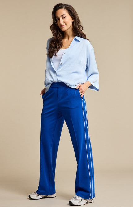 Red Button Broek Colette Punta Piping Cobalt SRB4751 L33 Stretchshop.nl