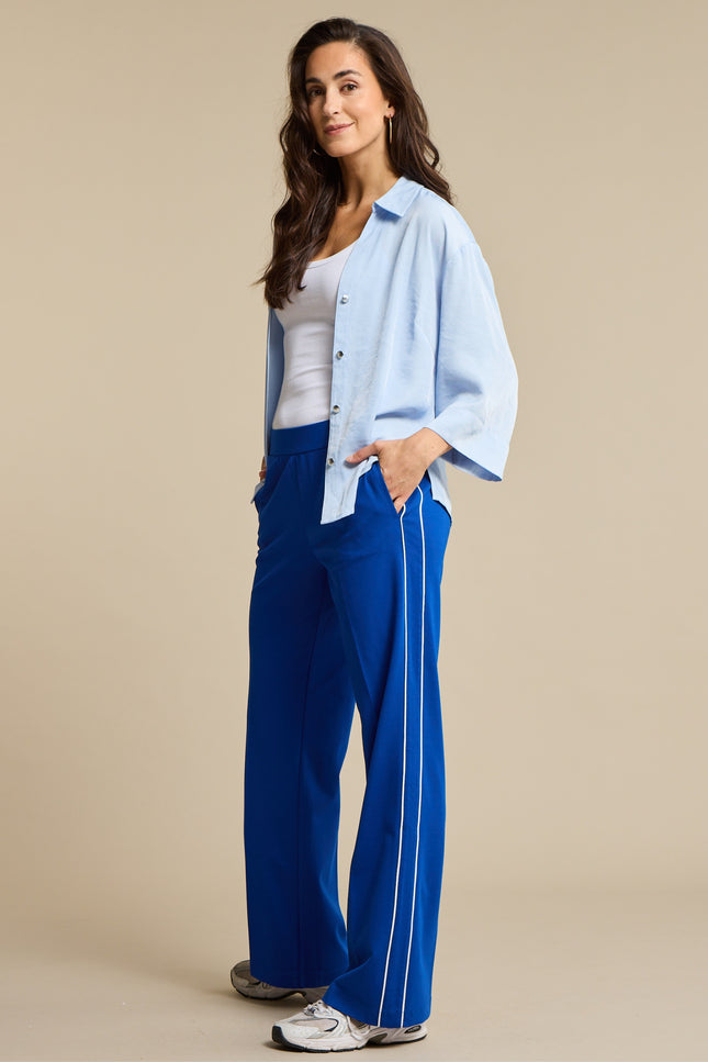 Red Button Broek Colette Punta Piping Cobalt SRB4751 L33 Stretchshop.nl