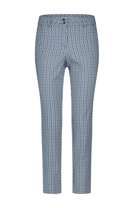 Red Button Broek Diana Fancy Tile Multi Blue SRB4547 Stretchshop.nl