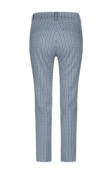 Red Button Broek Diana Fancy Tile Multi Blue SRB4547 Stretchshop.nl