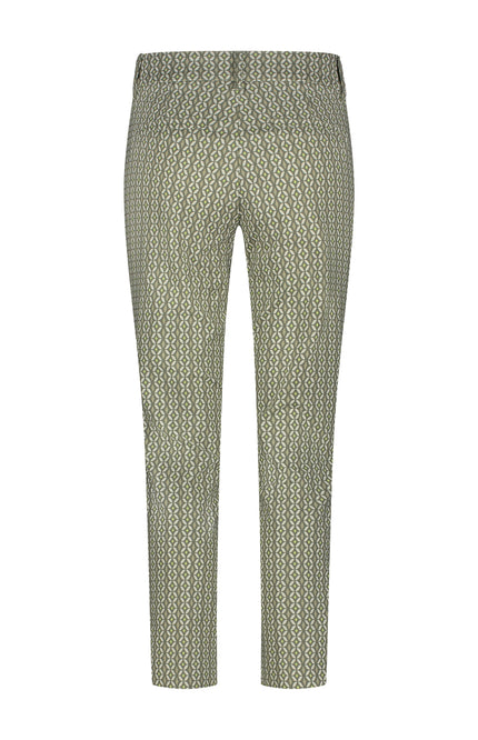Red Button Broek Diana Fancy Tile Multi Khaki SRB4547 Stretchshop.nl
