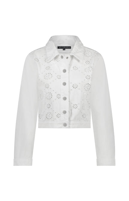 Red Button Jacket Shelly Broderie White SRB4437 Stretchshop.nl