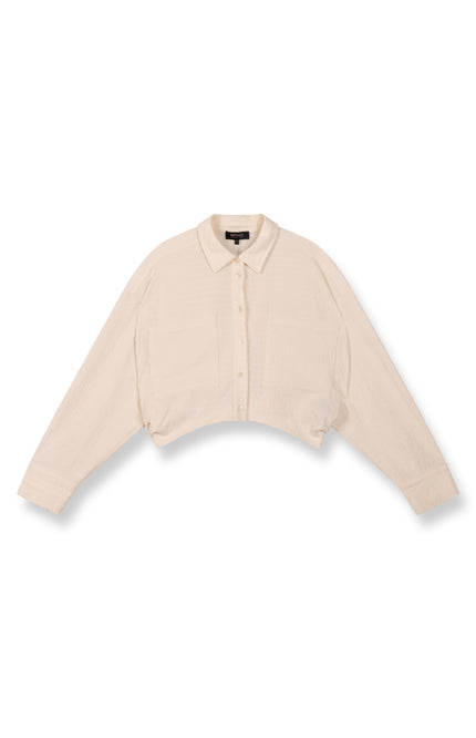 Refined Department Blouse Lyloe Cropped Creamy White R2503954683 Stretchshop.nl