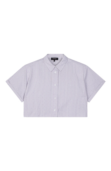 Refined Department Blouse Steph Striped Cropped Lilac R2506944791 Stretchshop.nl