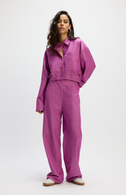 Refined Department Broek Nova Wide Leg Purple R2502156598 Stretchshop.nl