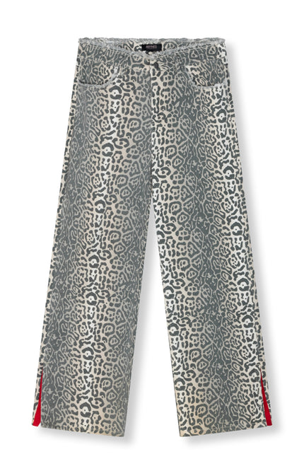 Refined Department Jeans Harvey Straight Leopard R2502176593 Stretchshop.nl