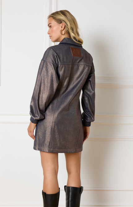 Refined Department Jurk bibi coated gold Stretchshop.nl