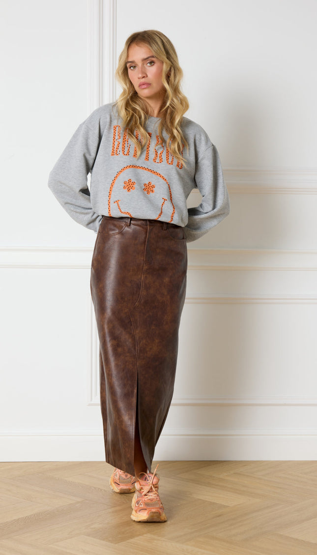 Refined Department Rok claudia fake leather brown Stretchshop.nl