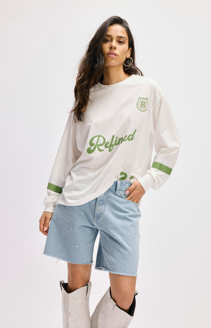 Refined Department Short Fay Blue Denim R2508275692 Stretchshop.nl