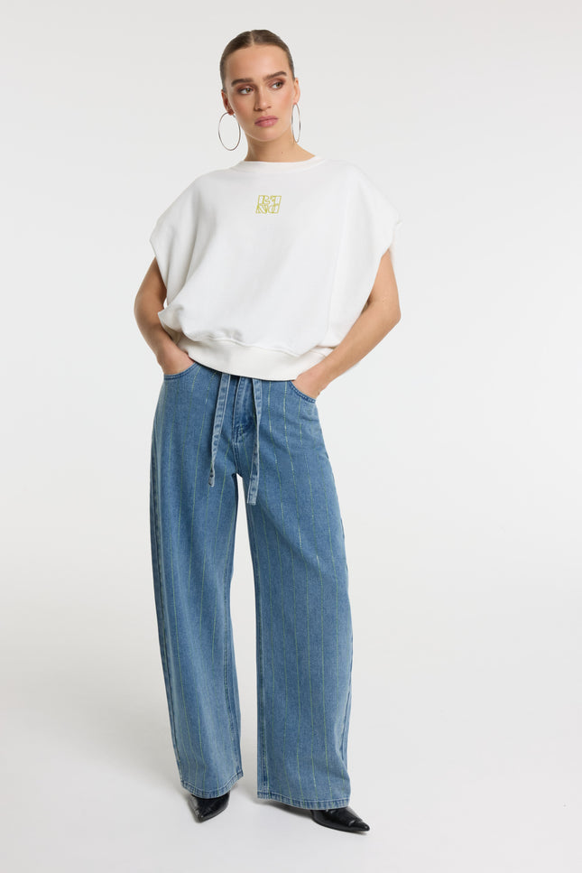Refined Department Sweater Jennely Offwhite R2603823985 Stretchshop.nl