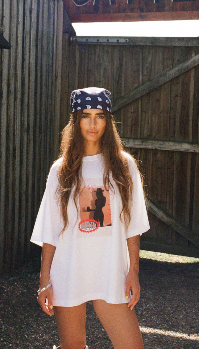 Refined Department T-shirt Maggy Oversized White Stretchshop.nl