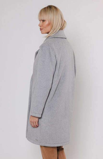 Rino & Pelle Coat bonne double breasted grey Stretchshop.nl