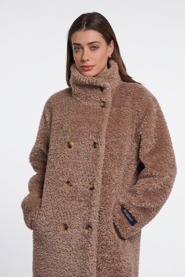 Rino & Pelle Coat Ena Mocha Latte Stretchshop.nl